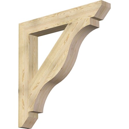 Ekena Millwork Funston Slat Rough Sawn Bracket, Douglas Fir, 6"W x 46"D x 46"H BKT06X46X46FST06RDF